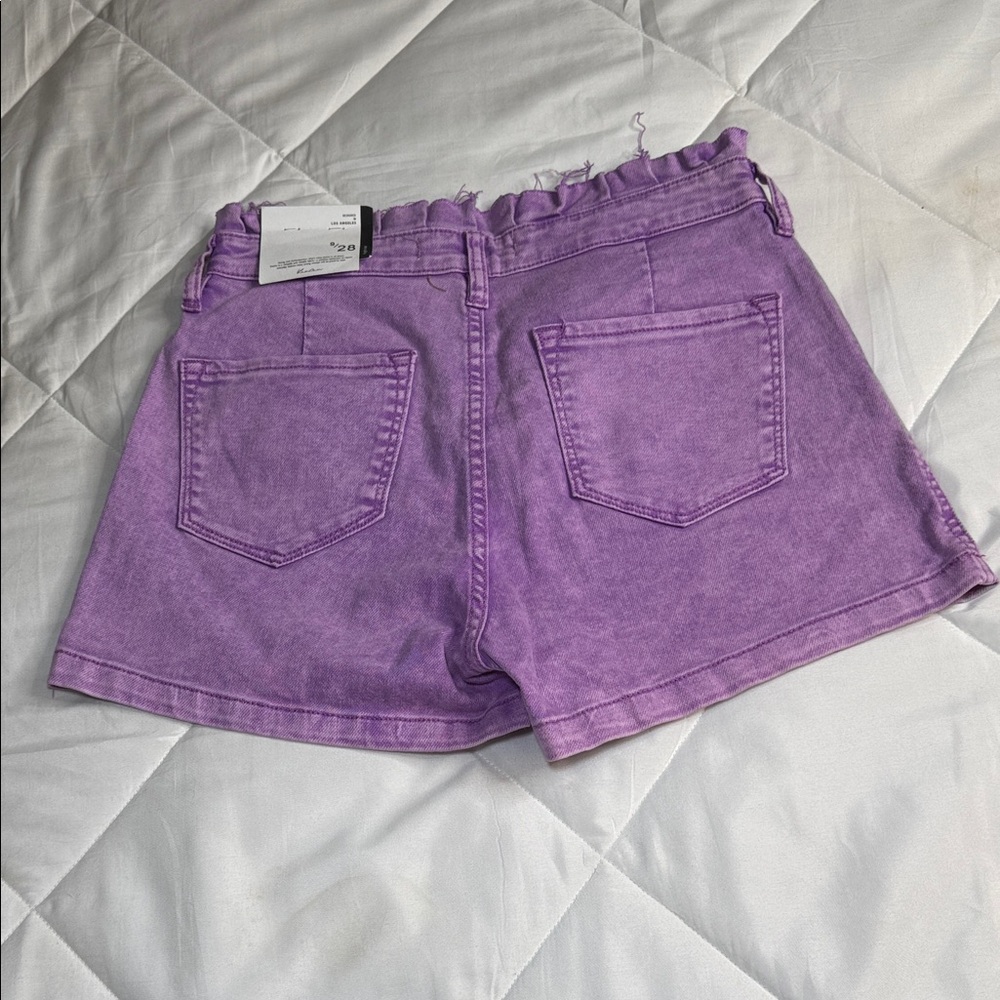 KanCan Purple Women's Jean Shorts - Picture 3 of 4